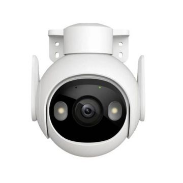 Camera supraveghere wireless WiFi PT IMOU Active Deterrence Cruiser 2, 5 MP, 3.6 mm, lumina alba 30 m, sirena, spotlight, microfon, difuzor (Alb)