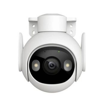 Camera supraveghere wireless WiFi PT Imou Active Deterrence Cruiser 2, 5 MP, 3.6 mm, lumina alba 30 m, sirena, spotlight, microfon, difuzor (Alb)