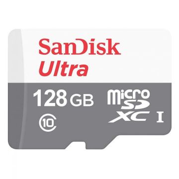 Card de memorie Sandisk micro SD Clasa 10 Ultra 128GB 100 Mbps - SDSQUNR-128G-GN3MA