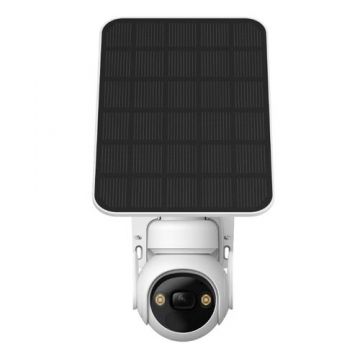 Kit Camera de supraveghere + panou solar IMOU KIT/IPC-K9EP-3T0WE/FSP12-TYPEC Cell PT Wi-Fi Full-Color, 3MP, 2K Full HD, 2304x1296, 3.6mm, acumulator, microfon (Alb)