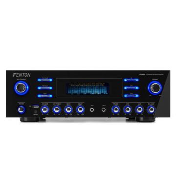 Amplificator surround Hi-Fi cu 5 canale Fenton AV340BT 103.213, USB, Bluetooth, 2x180W, 8 ohm