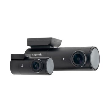 Camera auto fata/spate Nordval DC102 2CH 2K cu Wi-Fi, QHD 2K, GPS, G-senzor, mod parcare, slot card