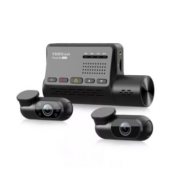 Camera auto tripla Viofo A139, 2K, WiFi, GPS Logger, 3 camere, microfon, slot card