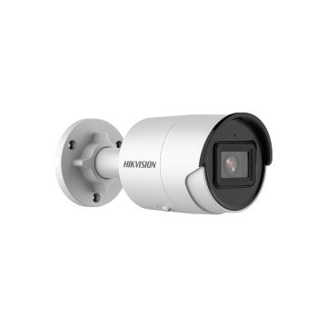 Camera supraveghere de exterior IP Hikvision AcuSense DS-2CD2063G2-IU(2.8MM), 6MP, IR 40 m, 2.8 mm, slot card, microfon, PoE