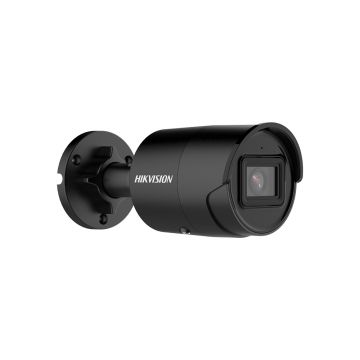 Camera supraveghere de exterior IP Hikvision AcuSense DS-2CD2083G2-IU(2.8MM)(BLACK), 8MP, IR 40 m, 2.8 mm, slot card, microfon, PoE