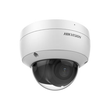 Camera supraveghere de interior IP Dome Hikvision AcuSense DS-2CD2123G2-IU(2.8MM)(D), 2MP, IR 30 m, 2.8 mm, slot card, microfon, PoE
