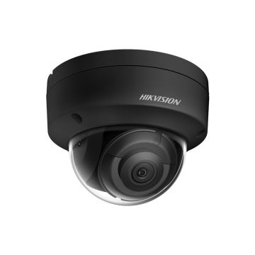 Camera supraveghere de interior IP Dome Hikvision AcuSense DS-2CD2143G2-IS(2.8MM)(BLACK), 4MP, IR 30 m, 2.8 mm, slot card, intrare/iesire alarma, PoE
