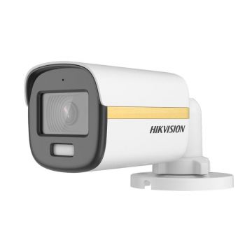 Camera supraveghere exterior Hikvision ColorVu DS-2CE10DF3T-FS28, 2 MP, 2.8 mm, lumina alba 20 m, microfon