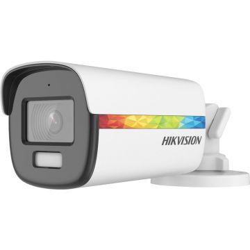 Camera supraveghere exterior Hikvision ColorVu DS-2CE12DF8T-FSLN, 2 MP, lumina alba 40 m, 2.8 mm, microfon