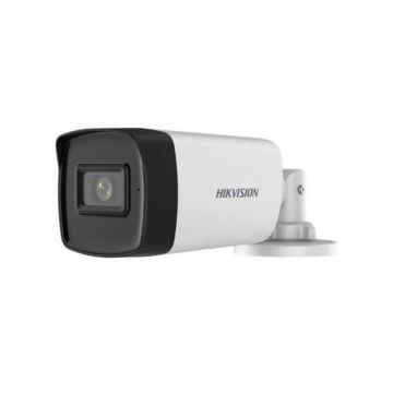Camera supraveghere exterior Hikvision DS-2CE17H0T-IT3FS3, 5 MP, 3.6 mm, IR 40 m, audio prin coaxial, microfon Camera supraveghere exterior Hikvision DS-2CE17H0T-IT3FS3, 5 MP, 3.6 mm, IR 40 m, audio prin coaxial, microfon