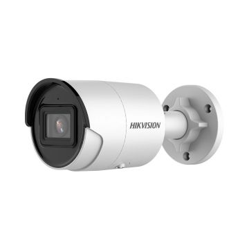 Camera supraveghere exterior IP Hikvision AcuSense Darkfighter DS-2CD2026G2-IU28, 2 MP, IR 40 m, 2.8 mm, microfon, slot card, PoE