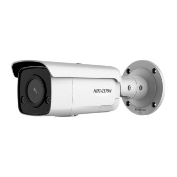 Camera supraveghere exterior IP Hikvision AcuSense DS-2CD2T46G2-ISU/SL, 4 MP, IR 60 m, 2.8 mm, microfon, PoE