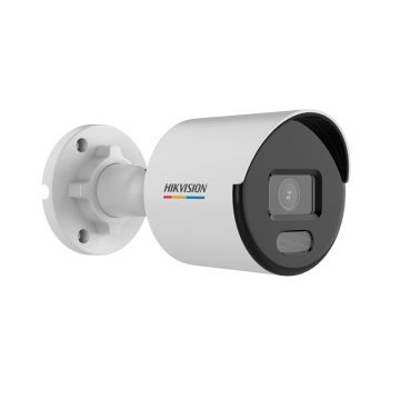 Camera supraveghere exterior IP Hikvision Full Color DS-2CD1047G0-L-28C, 4 MP, distanta lumina alba 30 m, 2.8 mm, PoE