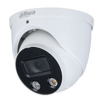 Camera supraveghere IP Dome Dahua Full Color WizSense TiOC IPC-HDW3849H-AS-PV-0280B, 4K, lumina alba 30 m, 2.8 mm, slot card, microfon