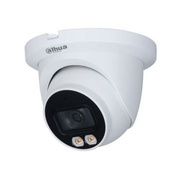 Camera supraveghere IP Dome Full Color WizSense IPC-HDW3249TM-AS-LED-0280B, 2 MP, 2.8 mm, lumina alba, microfon, slot card