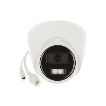 Camera supraveghere IP Dome Hikvision ColorVu DS-2CD1347G0-LUF(2.8MM)(C), 4MP, lumina alba 30 m, 2.8 mm, slot card, microfon, PoE
