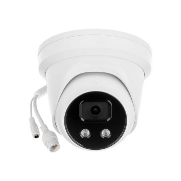 Camera supraveghere IP Dome Hikvision AcuSense DS-2CD2346G2-IU2C, 4 MP, IR 30 m, 2.8 mm, slot card, microfon, PoE