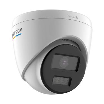 Camera supraveghere IP Dome Hikvision ColorVu DS-2CD1327G0-L, 2 MP, lumina alba 30 m, 2.8 mm, PoE