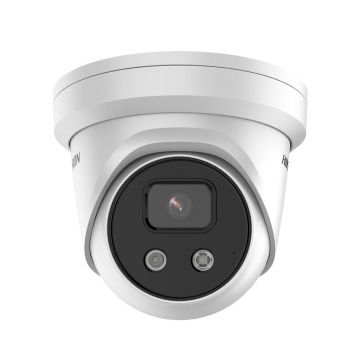 Camera supraveghere IP Dome Hikvison AcuSense DarkFighter DS-2CD2386G2-I2C, 8 MP, 2.8 mm, IR 30 m, slot card, PoE