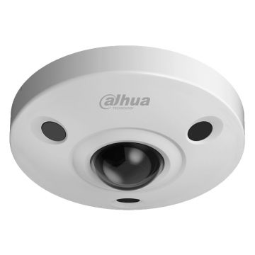 Camera supraveghere IP Dome panoramica Dahua IPC-EBW81242, 12 MP, IR 10 m, 1.85 mm, slot card, microfon