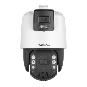 Camera supraveghere IP Dual Speed Dome Hikvision AcuSense DarkFighter DS-2SE7C144IW-AES5, 4 MP, 4 mm, 5.9 - 188.8 mm, IR 200 m, slot card, 32X, Hi-PoE, auto tracking Camera supraveghere IP Dual Speed Dome Hikvision AcuSense DarkFighter DS-2SE7C144IW-AES5, 4 MP, 4 mm, 5.9 - 188.8 mm, IR 200 m, slot card, 32X, Hi-PoE, auto tracking
