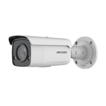 Camera supraveghere IP exterior Hikvision ColorVu DS-2CD2T87G2-L(C), 8 MP, lumina alba 60 m, 2.8 mm, slot card, PoE