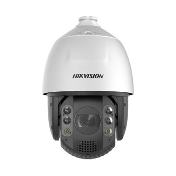 Camera supraveghere IP Speed Dome Hikvision DarkFighter DS-2DE7A425IW-AEB5, 4 MP, IR 200 m, 4.9 - 188.8 mm, Hi-PoE, suport perete