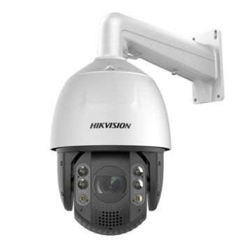 Camera supraveghere IP Speed Dome PTZ Hikvision DarkFighter AcuSense DS-2DE7A225IWAEBT5, 2 MP, IR 200 m, 4.8-120 mm, slot card, motorizat, Hi-PoE , auto tracking