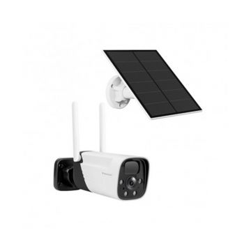 Camera supraveghere IP WiFi VSTARCAM CB11, 2 MP, 4 mm, PIR, slot card, microfon, detectie miscare, cu panou solar