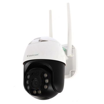 Camera supraveghere wireless IP WiFi Speed Dome PT Vstarcam CS64, 2 MP, IR 20 m, 3.6 mm, slot card, microfon, detectie miscare