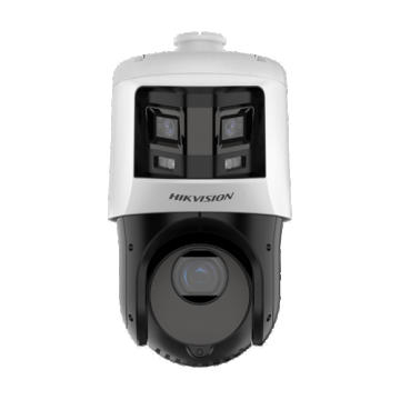 Camera supraveghere IP, Deep Learning, DarkFighter, ColorVu, 6+4MP, 25X, IR 100m, WL 30m, Alarma - Hikvision DS-2SE4C425MWG-E26F0