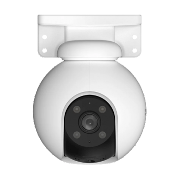 Camera supraveghere IP WI-FI Pan&Tilt, 3K, lentila 4mm, Audio bidirectional, IR 30m, Lumina alba 20m, SDcard, Color 24/7 - EZVIZ H8 Pro 3K