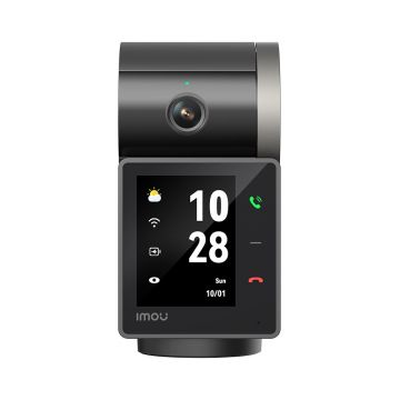 Camera supraveghere wireless IP WiFi Imou Rex VT Pro Active Deterrence IPC-S2VBP-5M0WR, 5 MP 3K, 3.6 mm, IR 20 m, ecran 2.4 inch, intercom, microfon si difuzor, slot card, auto tracking