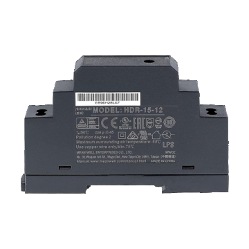 Sursa de alimentare in comutatie, 12V / 1.25A, sina DIN - MEAN WELL HDR-15-12