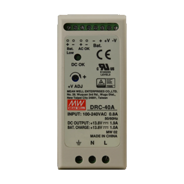Sursa de alimentare in comutatie, 13.8V / 2.9A, sina DIN, backup - MEAN WELL DRC-40A