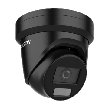 Camera supraveghere IP, 4MP, lentila 2.8mm, IR 40m, WL 40m, Deep Learning, ColorVu, Dual LightMic, PoE, Neagra - Hikvision DS-2CD2347G2H-LIU-BLACK-2.8mm
