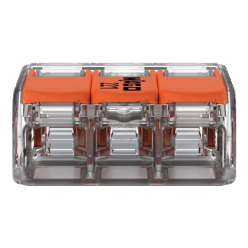 Conector derivatie 3 fire, max. 4 mmÂ² (50 buc.) - WAGO 221-413