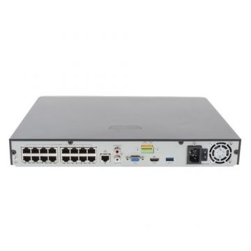 NVR seria Easy 4K, 16 canale 12MP + 16 porturi PoE, 2 x HDD, H.265 Ultra - UNV NVR302-16E2-P16