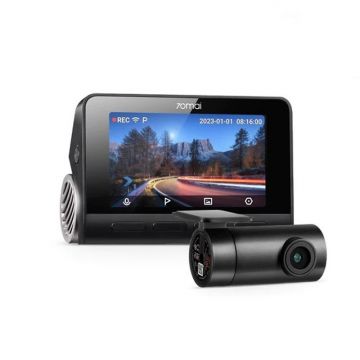 Set 2 Camere auto 70mai Dash Cam 4K A810 Sony Starvis 2 IMX678 Dual Channel HDR si camera spate 70mai RC12