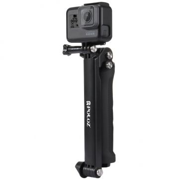 Accesoriu Camera Video Actiune pentru GoPro, DJI Osmo Action, Xiaoyi si alte camere video sport, Cu Trepied, Negru