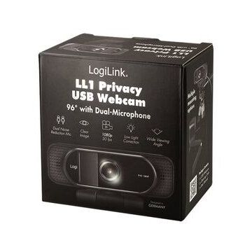 Camera Web UA0381 LL1 Privacy Audio 30FPS  USB 2.0 Negru