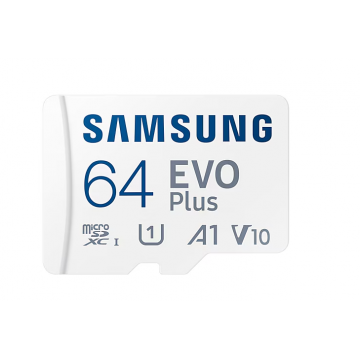 Card de memorie MicroSDXC Samsung EVO Plus 64GB, viteza citire 160MB/s