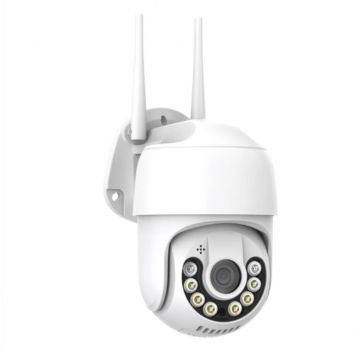 Camera Supraveghere QeaRim®,4mp(FullHD),360°, Smart Wireless, AI Human Detection, Color Night Vision, 2Way audio, Stocare in cloud sau Card, Vizionare multipla, Aplicatie iOS / Android