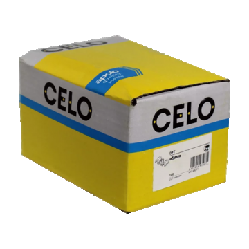 Clema metalica dubla DFT  15.5 mm pentru cablu, fixare pe pistol (100 buc.) - CELO 916DFT
