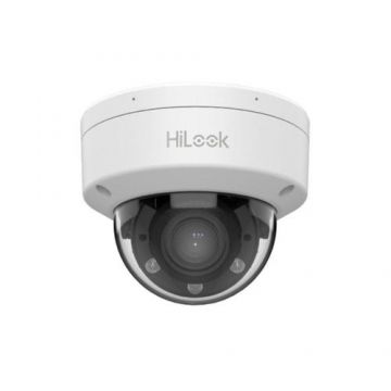Camera supraveghere Hikvision HiLook IP Dome Hybrid Light IPC-D660HA-LZU(2.8-12MM), 6 MP, 2.8-12 mm, IR/Lumina alba 30 m, microfon, slot card, PoE