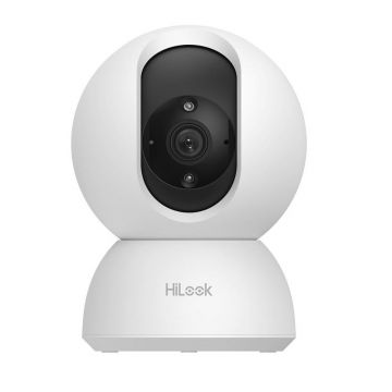 Camera supraveghere wireless IP Wi-Fi interior PT Hikvision HiLook IPC-P220-D/W(W), 2 MP, 4 mm, IR 10 m, microfon si difuzor, slot card, vizualizare de pe telefon, detectie miscare
