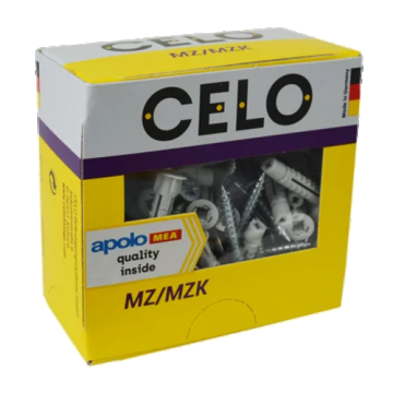 Diblu universal M6x40 cu guler + surub MZK (50 buc.) - CELO 9641MZKSZ