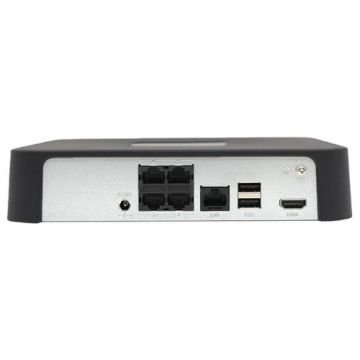 NVR 4 canale seria AK Tiandy TC-R3104, 5MP, 4x PoE, 28W, Functii AI, 2x USB, 1 slot SATA