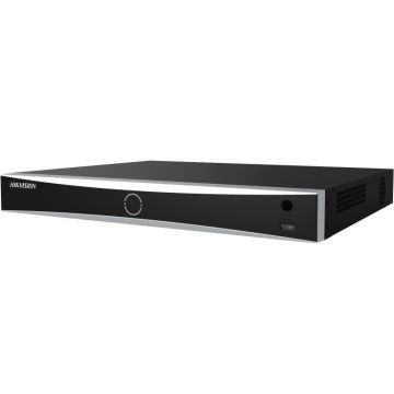 NVR Hikvision 16 canale PoE AcuSense 4K DS-7616NXI-K2/16P(D) , 2-ch@12 MP or 3-ch@8 MP or 6-ch@4 MP or 12-ch@1080p, H.265/H.265 +/H.264+/H.264, iesiri: HDMI/VGA, 2x SATA max 10TB pe HDD, AI by device: Facial recognition, perimeter protection, motion