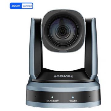 ROCWARE Camera PTZ videoconferinta RC821U, Full HD, unghi vizual 72.5°, Zoom Optic 12x, Auto Framing, USB 3.0, HDMI, IP, PoE